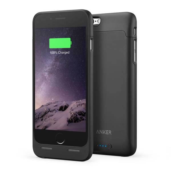 Anker A1405 2850mAh Extended Battery Cover For Apple iPhone 6/6s، کاور شارژ انکر مدل A1405 با ظرفیت 2850 میلی آمپر ساعت مناسب برای گوشی آیفون 6/6S