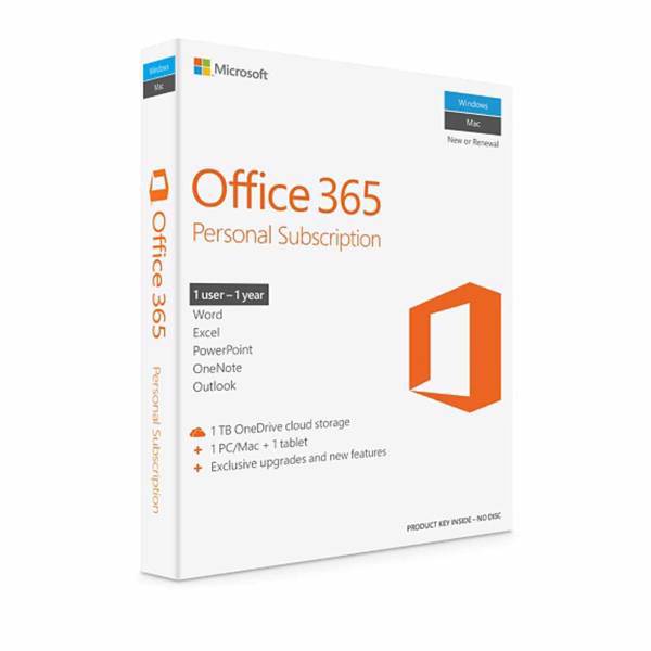 Office 365 Personal Subscription، نرم افزار Office 365 Personal Subscription نسخه ریتیل