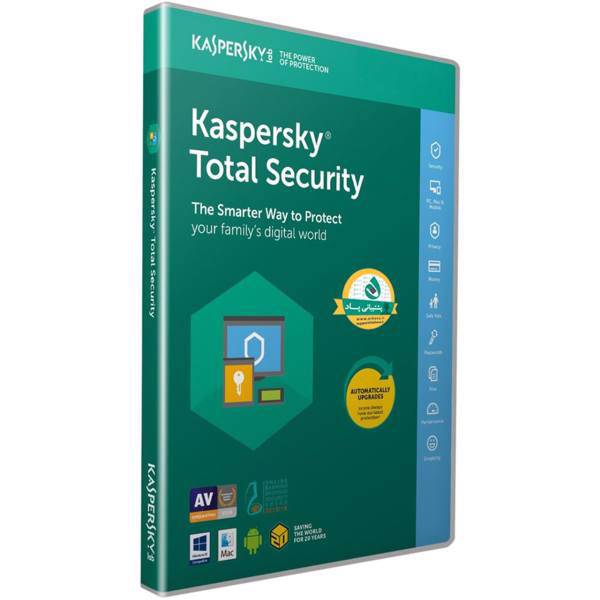 Kaspersky Total Security 3 User 1 Year Software، نرم‌افزار امنیتی کسپرسکی توتال سکیوریتی 3 کاربره 1 ساله