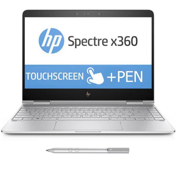 HP Spectre X360 13T-AC000S - 13 inch Laptop، لپ تاپ 13 اینچی اچ پی مدل Spectre X360 13T-AC000S با قلم و کاور چرمی اورجینال