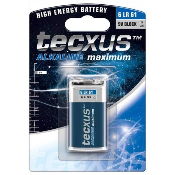 Tecxus Alkaline 6LR61 9V Battery، باتری کتابی تکساس مدل Alkaline 6LR61