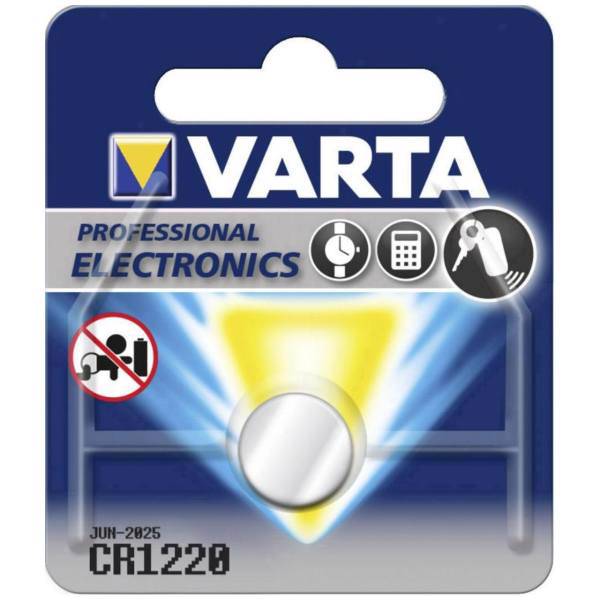 Varta CR1220 Battery، باتری سکه ای وارتا مدل CR1220