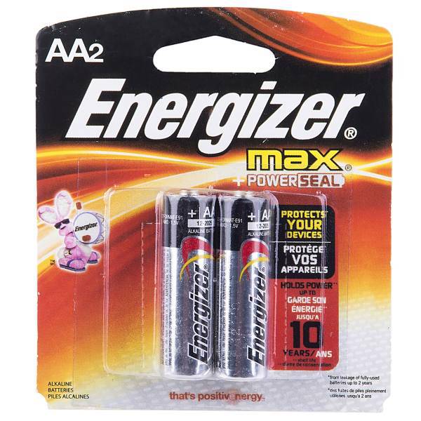Energizer Max Alkaline AA Battery Pack Of 2، باتری قلمی انرجایزر مدل Max Alkaline بسته 2 عددی