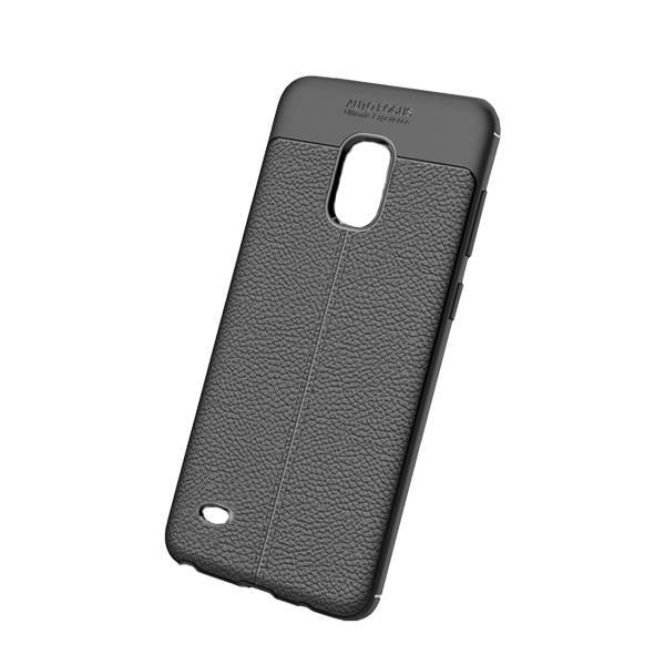 TPU Leather Design Cover For Samsung Galaxy Note 4، کاور ژله ای طرح چرم مناسب برای گوشی موبایل سامسونگ Note 4