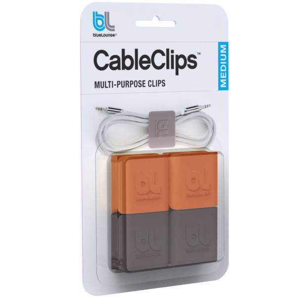 blueLounge CableClip Medium Cable Holder Pack Of 4، نگهدارنده کابل بلولانژ مدل Cableclip Medium بسته 4 عددی