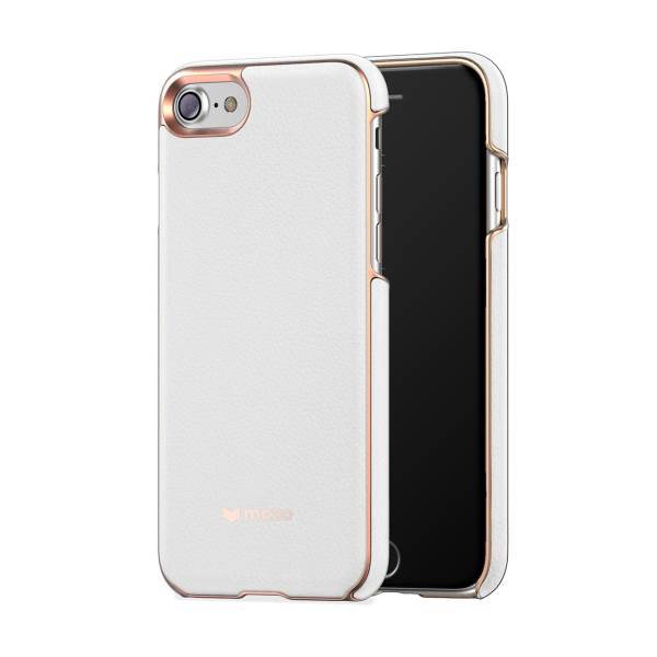 Mozo White Leather Cover For Apple iPhone 8، کاور موزو مدل White Leather مناسب برای گوشی موبایل آیفون 8