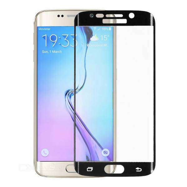 Tempered Full Cover Glass Screen Protector For Samsung Galaxy S6 Edge Plus، محافظ صفحه نمایش شیشه ای تمپرد مدل Full Cover مناسب برای گوشی موبایل سامسونگ Galaxy S6 Edge Plus