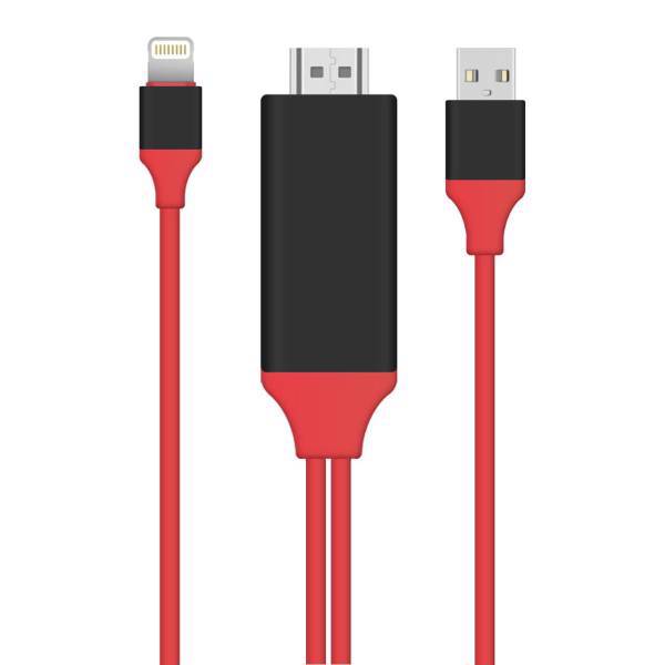 OT-7575S HDMI To Lightning Cable 2m، کابل تبدیل HDMI به لایتنینگ مدل OT-7575S به طول 2 متر