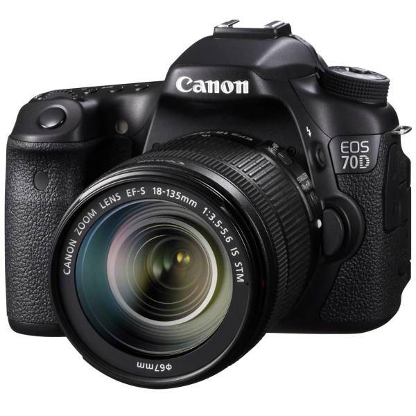 Canon EOS 70D+18-135mm IS STM Lens Digital Camera، دوربین عکاسی کانن مدل EOS 70D+لنزSTM 18-135 میلی متر