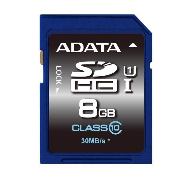 Adata SDHC Class 10 UHS-I Premier - 8GB، کارت حافظه ی ای دیتا SDHC کلاس 10 - UHS-I Premier با ظرفیت 8 گیگابایت