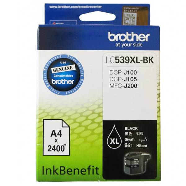 Brother LC539XL-BK Black Ink Cartridge، کارتریج جوهر مشکی برادر مدل LC539XL-BK
