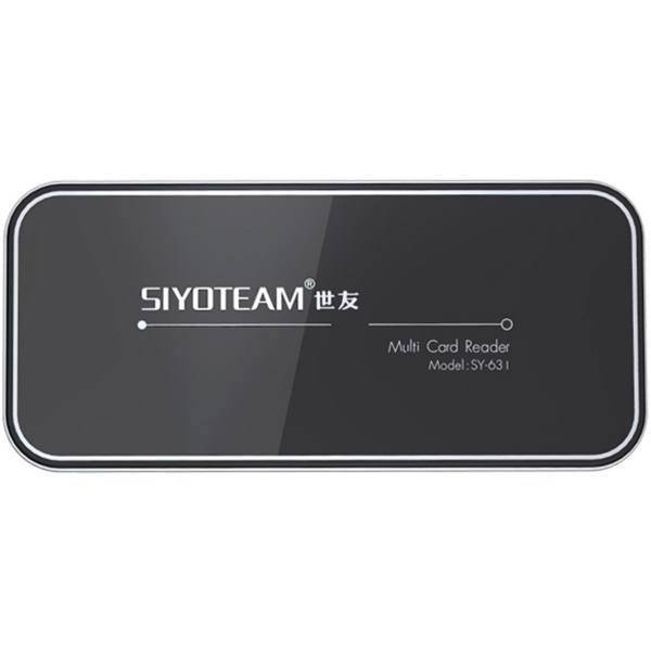 Siyoteam SY-631 USB 2.0 Multi Card Reader With Cable، کارت خوان چند کاره سایوتیم مدل SY-631 با رابط USB 2.0 و کابل