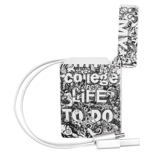 D and M Graffiti USB to microUSB Cable 80cm، کابل تبدیل USB به microUSB دی اند ام مدل Graffiti به طول 80 سانتی متر