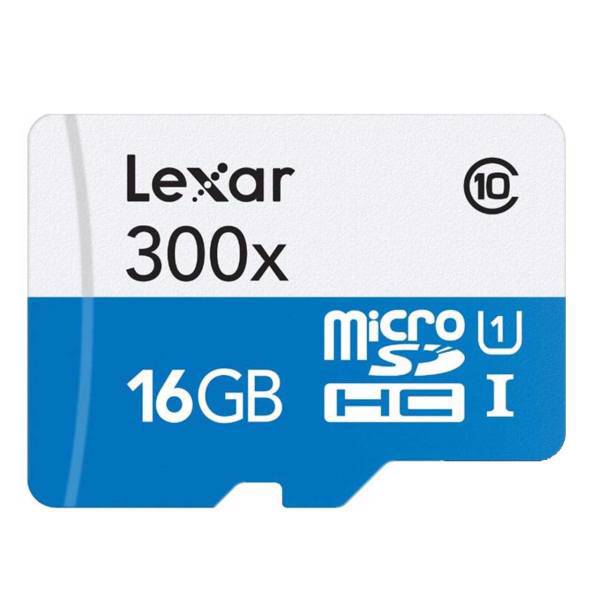 Lexar High-Performance UHS-I U1 Class 10 45MBps microSDHC Card 16GB، کارت حافظه microSDHC لکسار مدل High-Performance کلاس 10 استاندارد UHS-I U1 سرعت 45MBps ظرفیت 16 گیگابایت