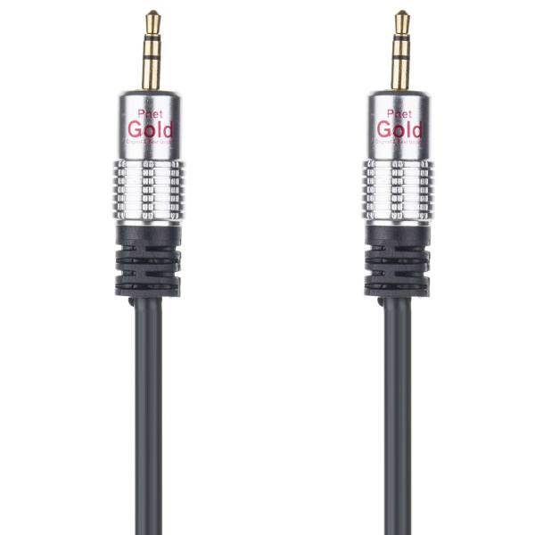 Pnet Gold 3.5mm Audio Cable 1.5m، کابل انتقال صدا 3.5 میلی متری پی نت مدل Gold طول 1.5 متر