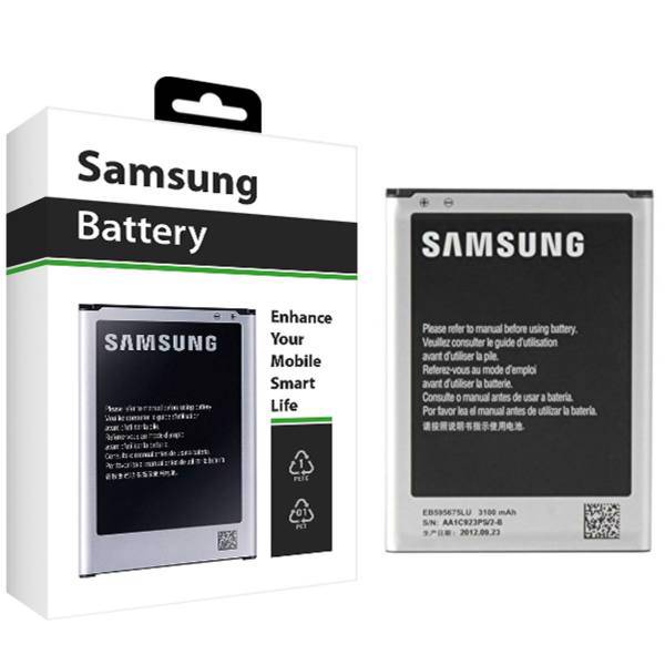 Samsung EB595675LA 3100mAh Mobile Phone Battery For Samsung Galaxy Note 2، باتری موبایل سامسونگ مدل EB595675LA با ظرفیت 3100mAh مناسب برای گوشی موبایل سامسونگ Galaxy Note 2