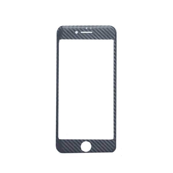 Glass iphone carbon Apple 4D Glass Screen Protector Tempered glass carbon For iPhone 8 plus، محافظ صفحه نمایش کربن شیشه ای گلس ایفون اپل فولTempered full glass carbon مدل 4D برای آیفون8 پلاس