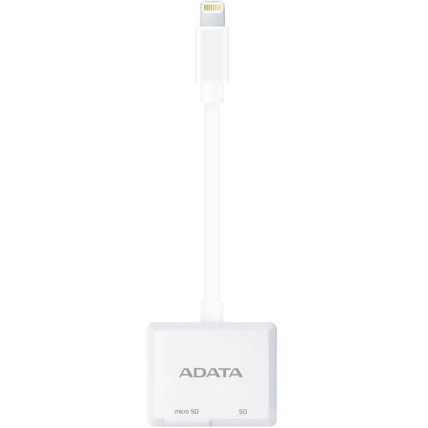 ADATA Two-Way Transfer Card Reader With Lightning Connector، کارت خوان ای دیتا مدل Two-Way Transfer با کانکتور لایتنینگ