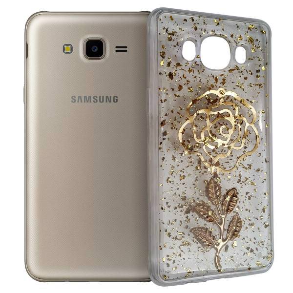 کاور دراپ گلو مدل gold foil مناسب برای گوشی سامسونگ j7 2015 / j7 core
