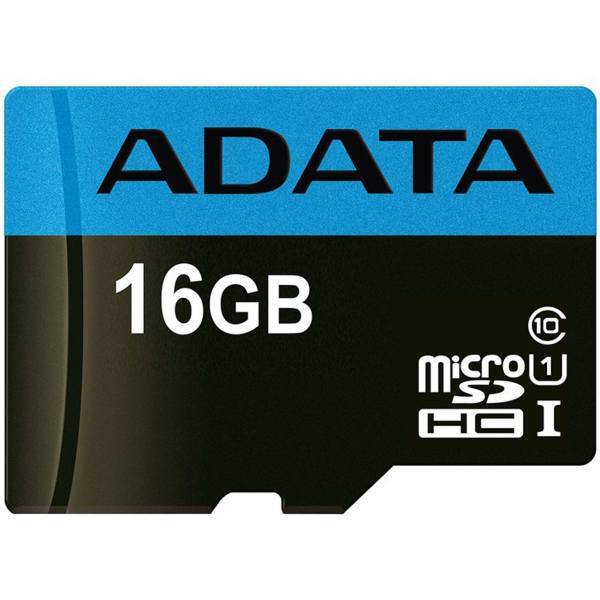 Adata Premier UHS-I U1 Class 10 85MBps microSDHC - 16GB، کارت حافظه‌ microSDHC ای دیتا مدل Premier کلاس 10 استاندارد UHS-I U1 سرعت 85MBps ظرفیت 16 گیگابایت