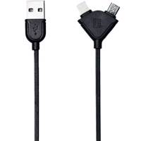 Remax Souffle USB To microUSB/Lightning Cable 1m - کابل تبدیل USB به microUSB/لایتنینگ ریمکس مدل Souffle به طول 1 متر