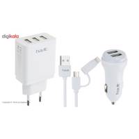 Havit HV-ST802 3 in 1 Car Charger شارژر فندکی هویت مدل HV-ST802 3 in 1