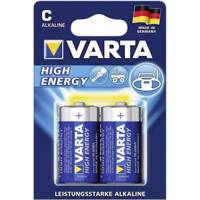 Varta High Energy Alkaline LR14 C Batteryack of 2 باتری C وارتا مدل High Energy Alkaline LR14 بسته 2 عددی
