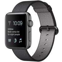 Apple Watch Series 2 42mm Space Gray Aluminum Case with Black Woven Nylon ساعت هوشمند اپل واچ سری 2 مدل 42mm Space Gray Aluminum Case with Black Woven Nylon