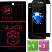 LION 3D Full Cover Glue Glass Screen Protector For Apple iPhone 7 Plus محافظ صفحه نمایش شیشه ای لاین مدل 3D Full Cover مناسب برای گوشی اپل آیفون 7 پلاس
