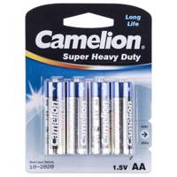 Camelion Super Heavy Duty AA Battery Pack of 4 باتری قلمی کملیون مدل Super Heavy Duty بسته 4 عددی
