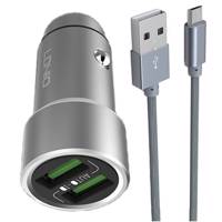 LDNIO C401 Car Charger With microUSB Cable شارژر فندکی الدینیو مدل C401 همراه با کابل microUSB