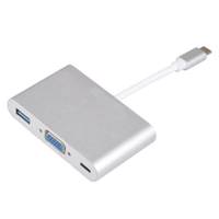 MN USB Type-C To USB 3.0/VGA/HDMI Adapter مبدل USB Type-C به USB 3.0/VGA/HDMI مدلMN