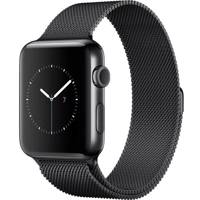 Apple Watch Series 2 42mm Space Black Steel Case with Milanese Loop ساعت هوشمند اپل واچ سری 2 مدل 42mm Space Black Steel Case with Milanese Loop