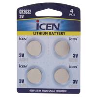 Icen Lithium CR2032 3V Batteryack of 4 باتری سکه‌ای آیسن مدل CR2032