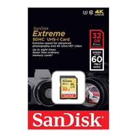 SanDisk Extreme UHS-I U1 Class 10 60MBps 400X SDHC - 32GB - کارت حافظه SDHC سن دیسک مدل Extreme کلاس 10 استاندارد UHS-I U1 سرعت 400X 60MBps ظرفیت 32 گیگابایت
