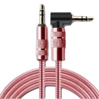 PROMAX PM-100 AUX METAL SPRING Audio Cable 1M - کابل انتقال صدای 3.5 میلی متری فلزی پرومکس مدل PM-100 AUX به طول 1 متر