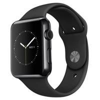 Apple Watch 38mm Space Black Stainless Steel Case with Black Sport Band ساعت مچی هوشمند اپل واچ مدل 38mm Space Black Stainless Steel Case with Black Sport Band