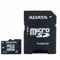 Adata Premier UHS-I U1 Class 10 microSDHC With Adapter - 64GB - کارت حافظه microSDHC ای دیتا مدل premier کلاس 10 استاندارد UHS-I U1 سرعت 50MBps همراه با آداپتور SD ظرفیت 64 گیگابایت