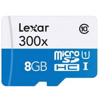 Lexar High-Performance UHS-I U1 Class 10 45MBps microSDHC - 8GB - کارت حافظه microSDHC لکسار مدل High-Performance کلاس 10 استاندارد UHS-I U1 سرعت 45MBps ظرفیت 8 گیگابایت