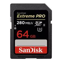 SanDisk Extreme Pro Class 10 UHS-II U3 1867X 280MBps SDXC - 64GB - کارت حافظه SDXC سن دیسک مدل Extreme Pro کلاس 10 استاندارد UHS-II U3 سرعت 1867X 280MBps ظرفیت 64 گیگابایت
