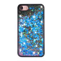 Luxury Case Floating Blue Hearts Cover For iPhone 7 کاور لاکچری کیس مدل Floating Blue Hearts مناسب برای گوشی موبایل iPhone 7