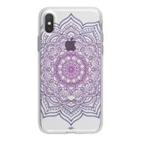 Purple Flower Mandala Case Cover For iPhone X / 10 کاور ژله ای وینا مدل Purple Flower Mandala مناسب برای گوشی موبایل آیفون X / 10