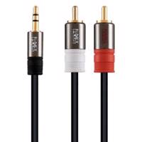 KNETPLUS AUX to 2 RCA Audio Cable 1.5m کابل 1 به 2 صدا کی نت پلاس1.5m
