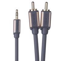 Somo SR5518 Aux To RCA Cable 1.8M - کابل تبدیل جک 3.5 میلی متری به RCA سومو مدل SR5518 طول 1.8 متر