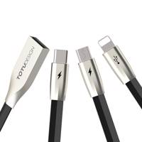 Totu Design USB To MircroUSB/ Lightning/Tyoe-C Cable کابل تبدیل USB به MicroUSB / Lightning/Type-C توتو دیزاین مدل 3in 1