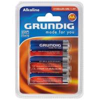 Grundig Alkaline AA Battery Pack of 4 باتری قلمی گروندیگ مدل Alkaline بسته 4 عددی