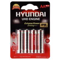 Hyundai Super Ultra Heavy Duty AA Battery Pack Of 4 - باتری قلمی هیوندای مدل Super Ultra Heavy Duty بسته 4 عددی