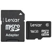 Lexar Class 10 microSDHC With Adapter - 16GB کارت حافظه microSDHC لکسار کلاس 10 همراه با آداپتور SD ظرفیت 16 گیگابایت