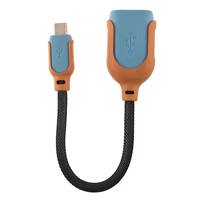 KS-08 microUSB OTG Cable 0.18M کابل microUSB OTG مدل KS-08 طول 0.18 متر