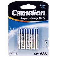 Camelion Super Heavy Duty AAA Battery Pack of 4 باتری نیم قلمی کملیون مدل Super Heavy Duty بسته 4 عددی